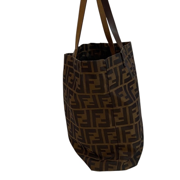 Fendi Tote Bag – Classic Zucca Logo Tote - Vintage - Authentic - Shopper Tote - Picture 3 of 15